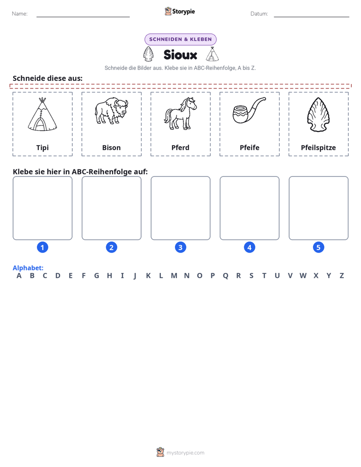 Schneiden & Einfügen Alphabet