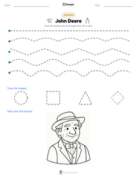 John Deere printable worksheet preview