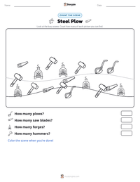 Steel Plow printable worksheet preview