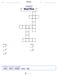 Steel Plow printable worksheet preview