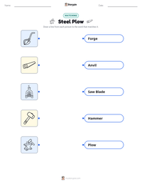 Steel Plow printable worksheet preview