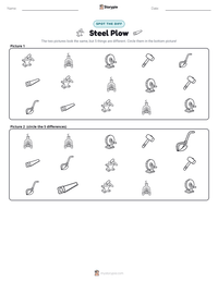 Steel Plow printable worksheet preview