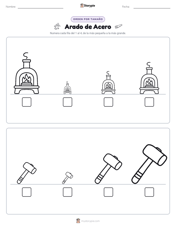 Orden de Tamaños