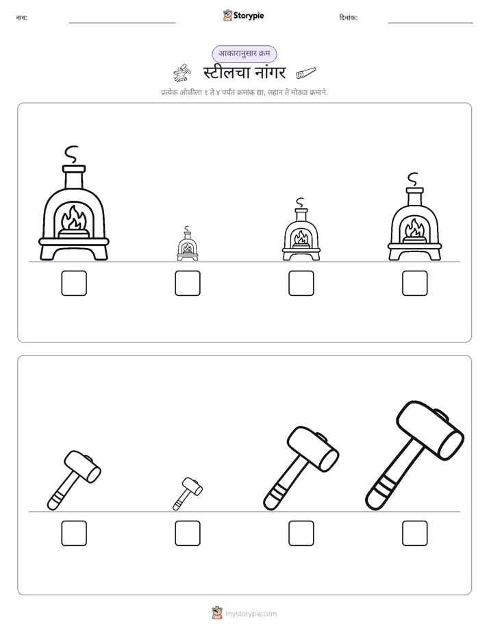 आकार क्रम