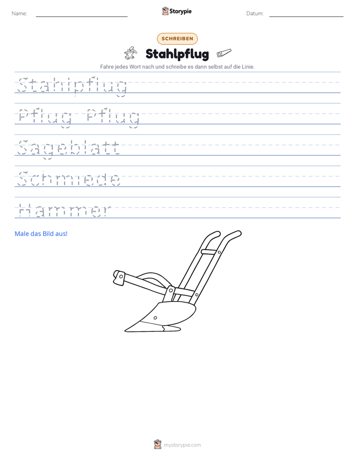 Schreibübung