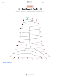 Southwest (U.S.) printable worksheet preview