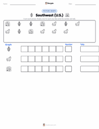 Southwest (U.S.) printable worksheet preview