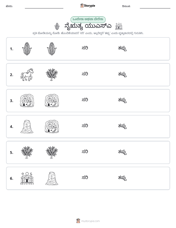 ಒಂದೇ ಅಥವಾ ವಿಭಿನ್ನ