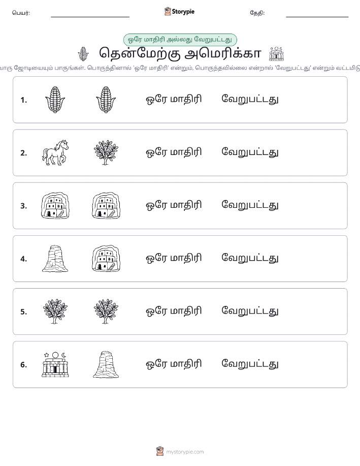 அதே அல்லது மாறுபட்டது