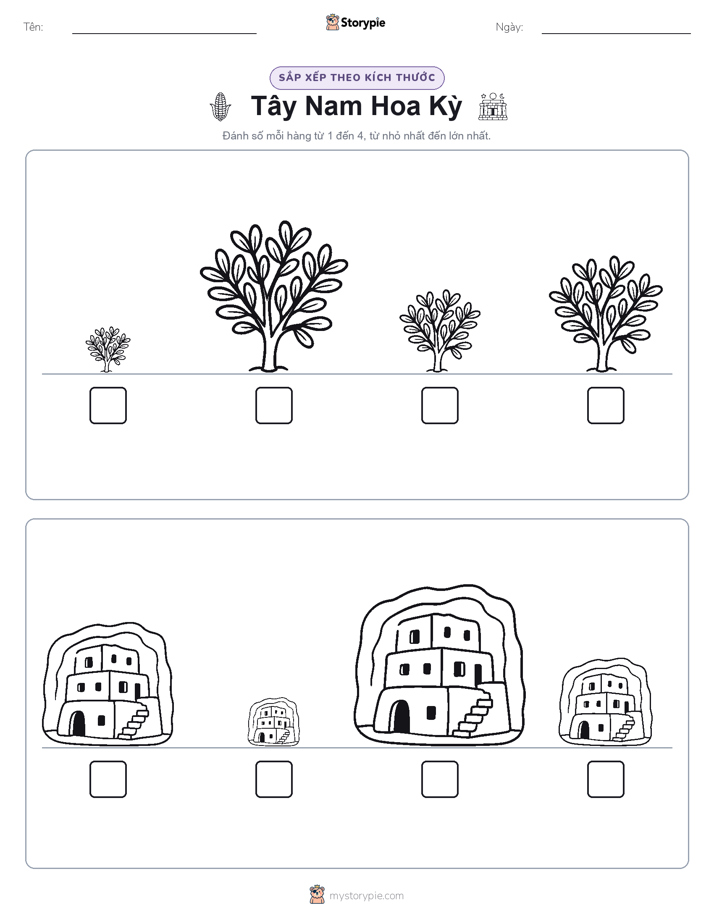 Thứ Tự Kích Thước