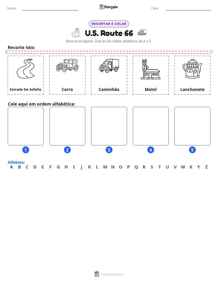 Recortar & Colar Alfabeto