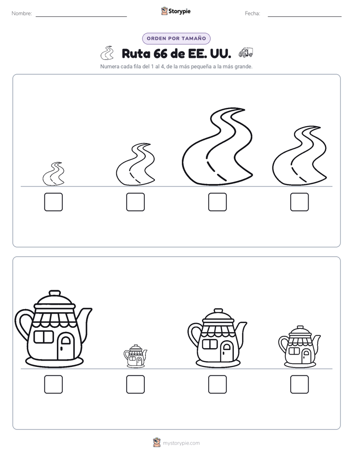 Orden de Tamaños