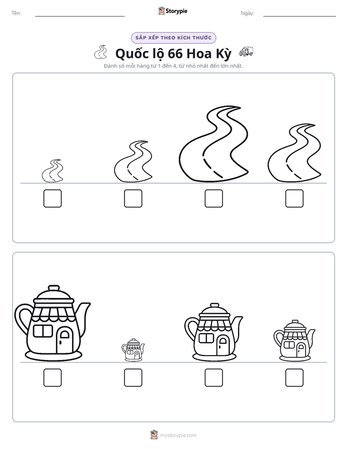 Thứ Tự Kích Thước