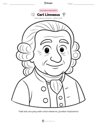 Prabaca lembar kerja cetak Carl Linnaeus