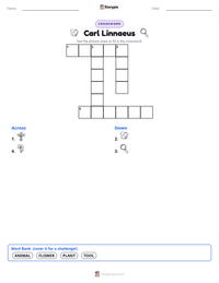 Carl Linnaeus printable worksheet preview