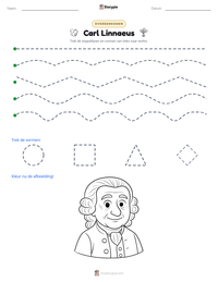 Carl Linnaeus afdrukbare werkblad voorbeeld
