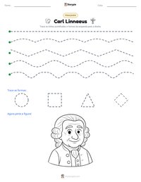 Prévia da folha de atividades imprimível Carl Linnaeus