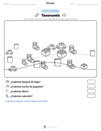 Vista previa de la hoja de trabajo imprimible de Taxonomía
