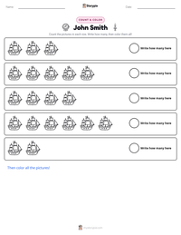 John Smith printable worksheet preview