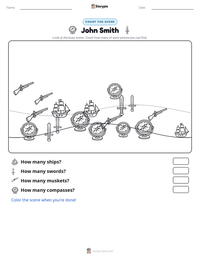 John Smith printable worksheet preview