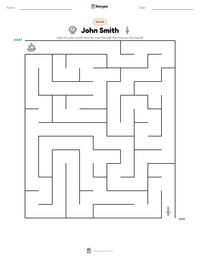 John Smith printable worksheet preview