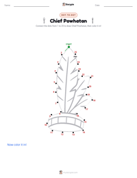 Chief Powhatan printable worksheet preview