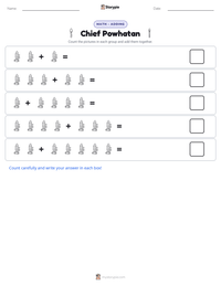 Chief Powhatan printable worksheet preview