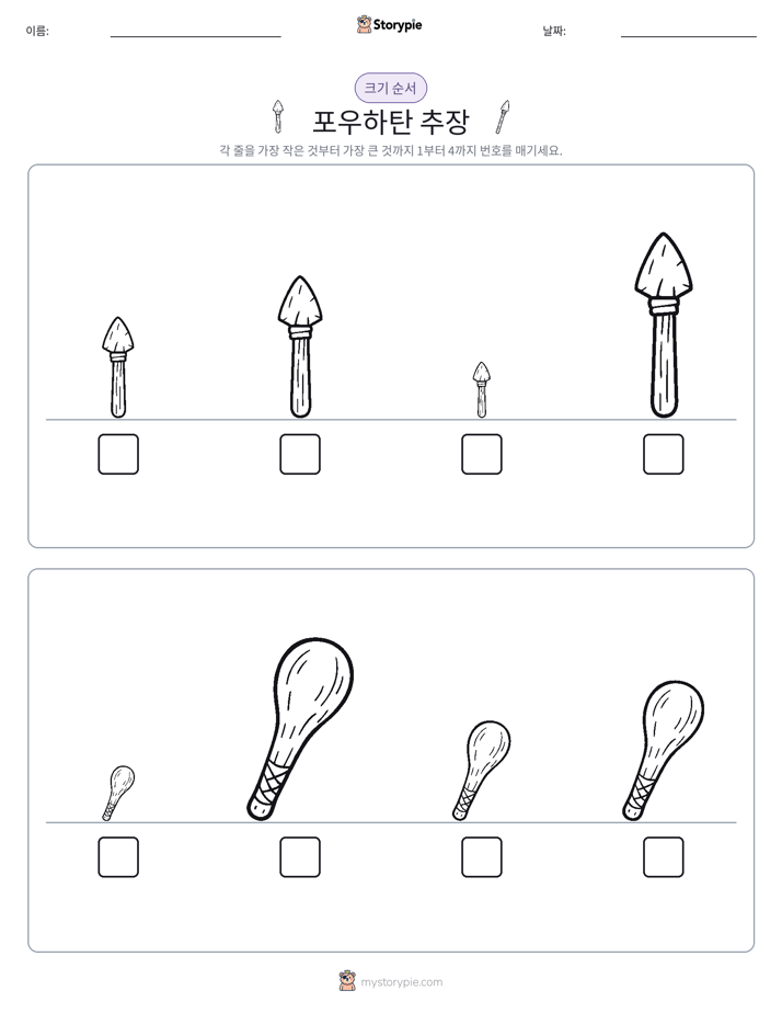 크기 순서