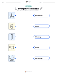 Evangelista Torricelli printable worksheet preview