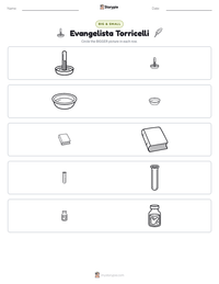 Evangelista Torricelli printable worksheet preview
