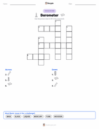 Barometer printable worksheet preview