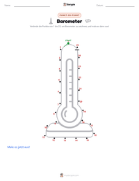 Barometer druckbare Arbeitsblatt Vorschau