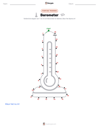 Barometer afdrukbare werkblad voorbeeld