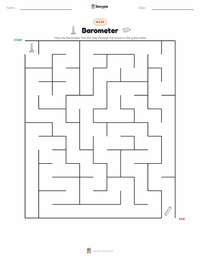 Barometer printable worksheet preview