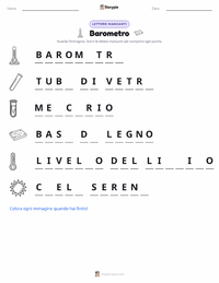 Anteprima della scheda stampabile di Barometro