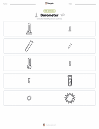 Barometer printable worksheet preview