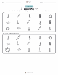 Barometer druckbare Arbeitsblatt Vorschau