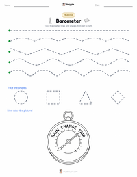 Barometer printable worksheet preview