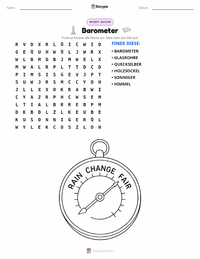 Barometer druckbare Arbeitsblatt Vorschau