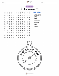 Barometer printable worksheet preview