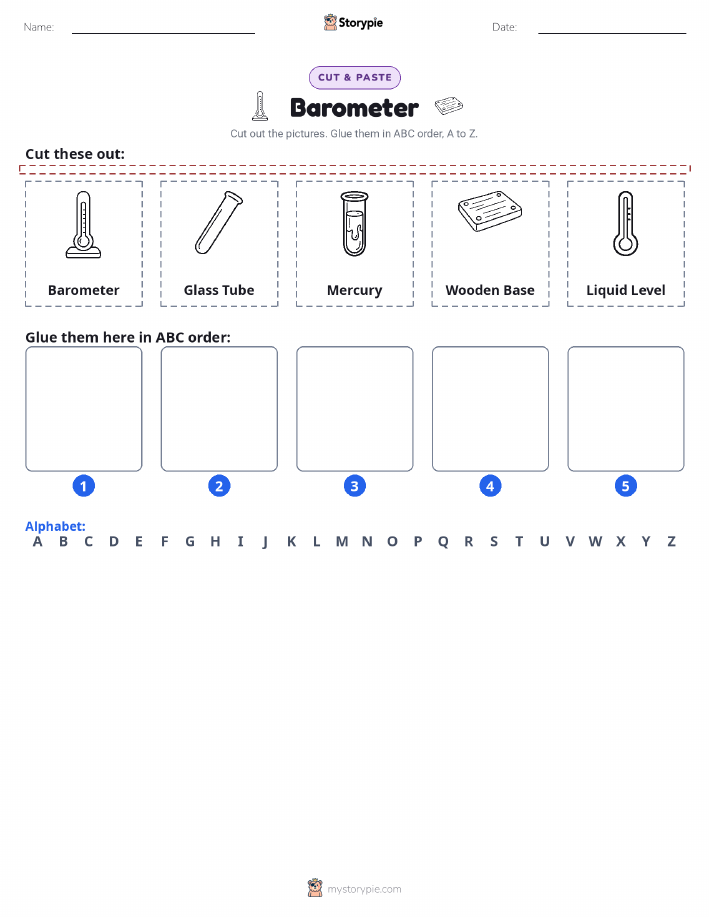 Cut & Paste Alphabet