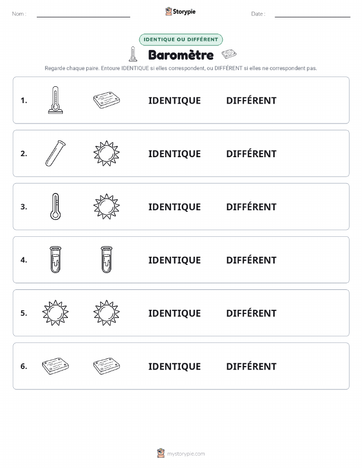 Identique ou Différent