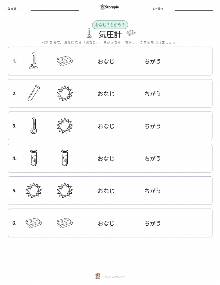 同じか違うか