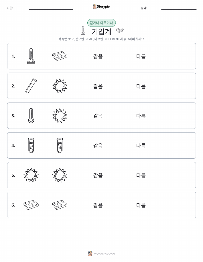 같은 것 또는 다른 것