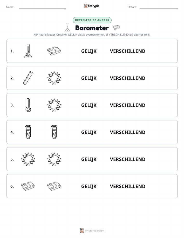 Zelfde of Verschillend
