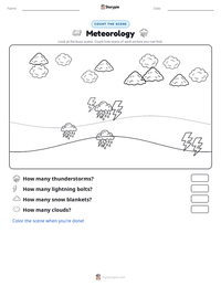 Meteorology printable worksheet preview