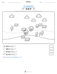 気象学 の印刷可能ワークシートプレビュー