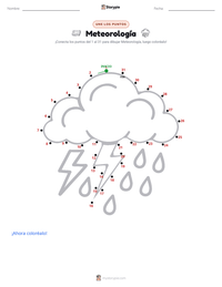 Vista previa de la hoja de trabajo imprimible de Meteorología