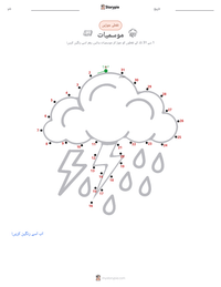 موسمیات پرنٹ کرنے کے قابل ورکشیٹ کا پیش نظارہ