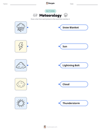 Meteorology printable worksheet for kids
